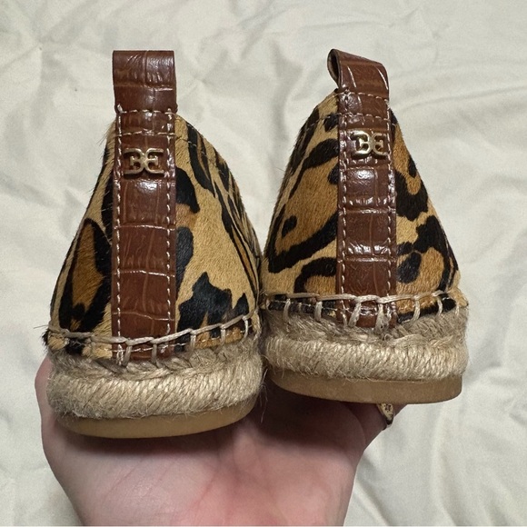 Sam Edelman Brown Tan Espadrilles with Leopard Print - Picture 8 of 10